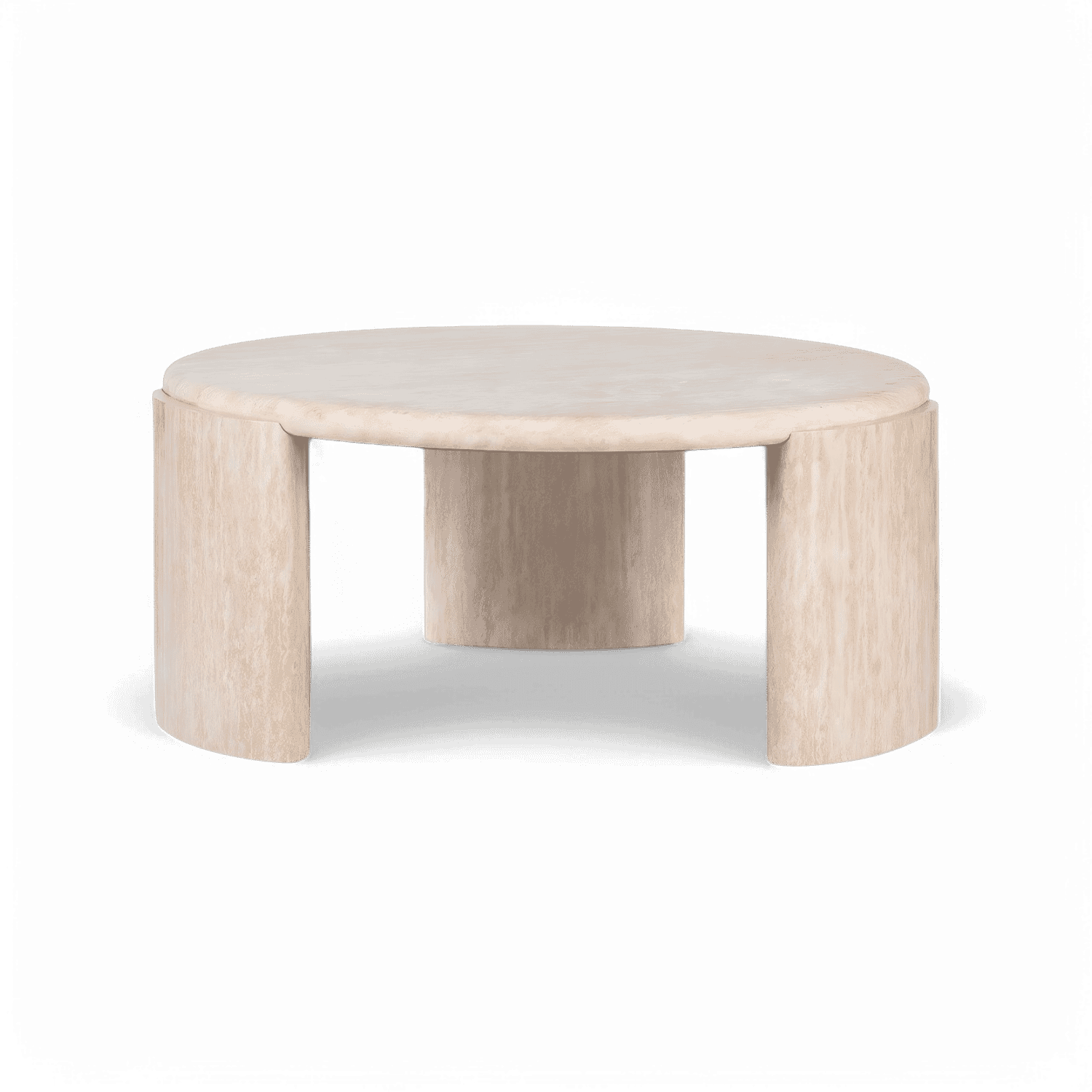 GotLuxury Coffee Table Travertine - Image 2