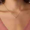 18K Gold Plated Amethyst Heart Birthstone Necklace