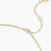18K Gold Plated Garnet Heart Birthstone Necklace