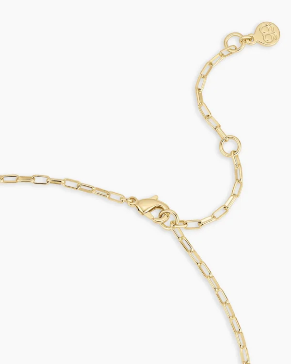 18K Gold Plated Garnet Heart Birthstone Necklace