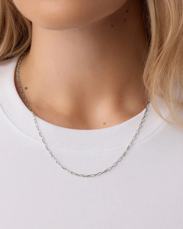 Silver Plated Delicate Chain Necklace